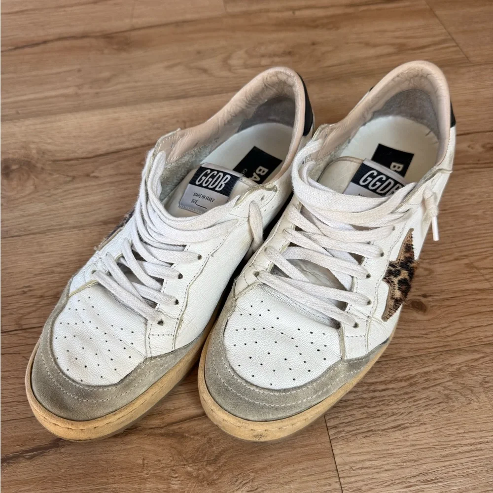 Golden Goose Ball-Star Animal Print Sneakers (size 38) - Picture 3 of 15